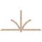 Ekena Millwork Redmond Smooth Timber Gable Bracket, Douglas Fir, 84"W x 42"H x 3 1/2"D x 3 1/2"F, 12/12 Pitch GBW084X42X0404RED00SDF - alternate 1